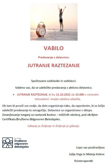 Jutranje raztezanje