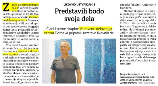 Predstavili bodo svoja dela